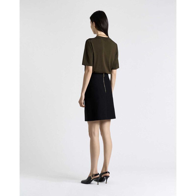 Cue Khaki Knitted Tee image number 1